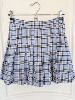 Sm 3Plaid Pleated Mini Skirt By Hollister
